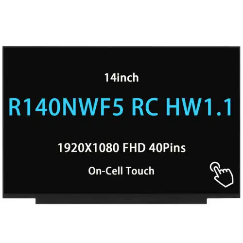 New 14Inch Fhd Touch Lcd Led Screen Replacement Display For R140Nwf5 Rc Hw1.1