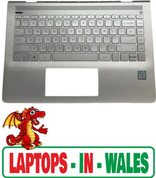 Hp Pavilion 14-Bf Series Palmrest Touchpad Cover Uk Keyboard Core I5 7Th
