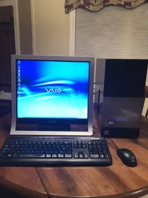 Sony Vaio Desktop Computer (Pcv-A41L) & Lcd Display (Sdm-Hs95P) W/ Windows Xp