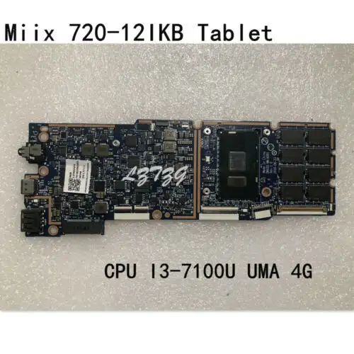 Para Lenovo Ideapad Miix 720-12Ikb Tablet Motherboard I3-7100U Uma 4G 5B20M65455