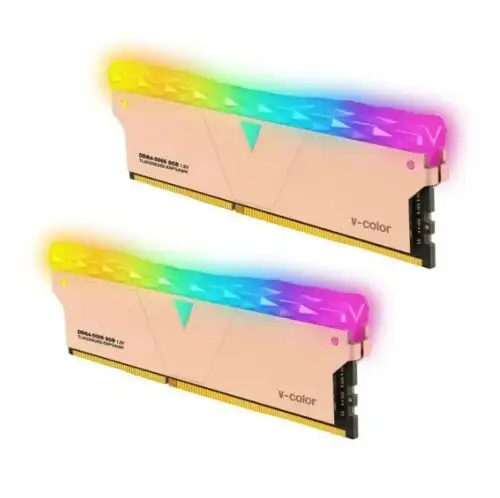 V-Color Golden Armis Prism Pro Rgb 16Gb 2X8Gb Ddr4 5066Mhz Overclocking Memory