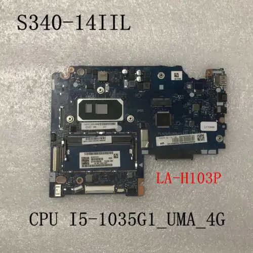 For Lenovo Ideapad S340-14Iil Motherboard Cpu I5-1035G1 Ram 4Gb Fru 5B20W86995