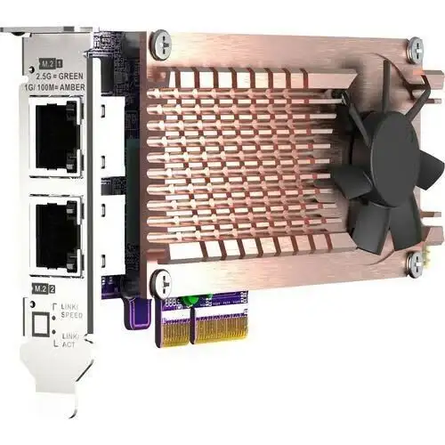 Qnap Qm2-2P2G2T 2.5Gb/Sec Pcie Network Cards With 2 Nvme Slots