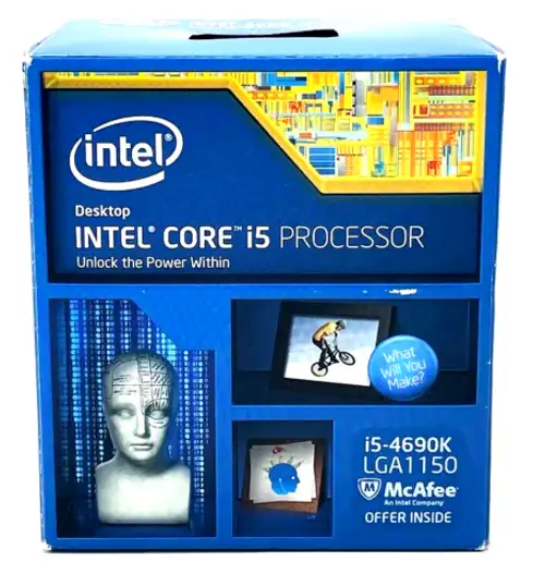 New Intel Core I5-4690K 3.5 Ghz Quad-Core Bx80646I54690K Sr21A Processor