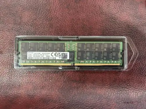 New Samsung 64Gb (1X64Gb) Ddr5 Ec8 4800Mhz Rdimm Memory M321R8Ga0Bb0-Cqket