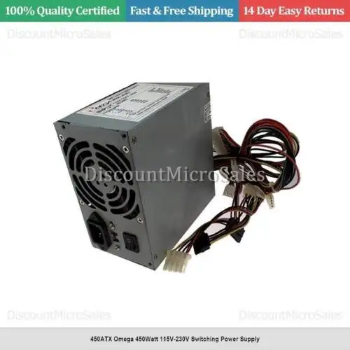 450Atx Omega 450Watt 115V-230V Switching Power Supply