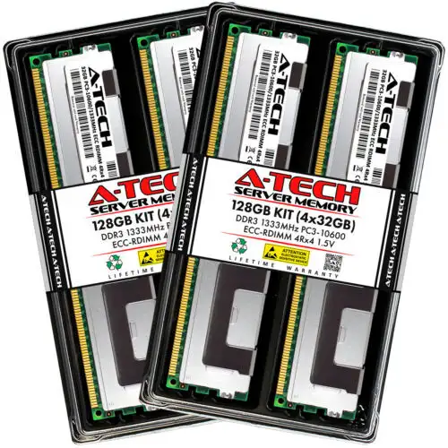 128Gb 4X 32Gb Pc3-10600R Rdimm Supermicro 7047Ax-72Rf 7047Ax-Trf Memory Ram