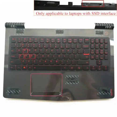 Para Lenovo Ideapad Y520-15Ikbn Apoyamanos Teclado Touchpad -Ap13B000300 Negro