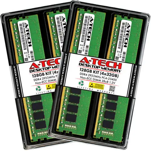 128Gb 4X 32Gb Ddr4-2933 Acer Predator Orion Po3-620 Memoria Ram