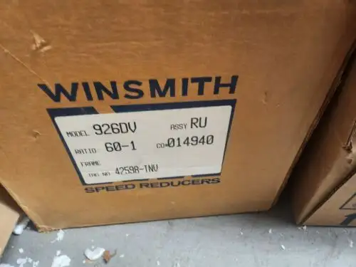 New Winsmith 926Dv 60:1 Ratio Speed Reducer