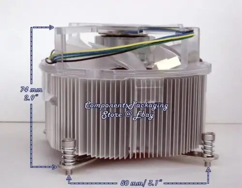 Intel Cooler Heatsink Fan For Core I7-6900K & I7-6950K Socket Lga 2011 Cpu -