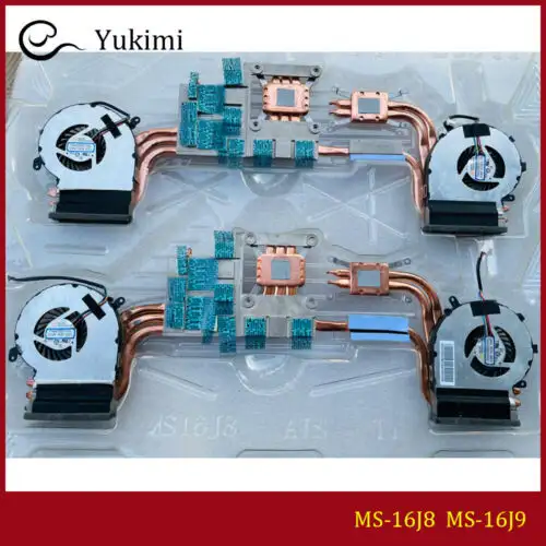 Ms-16J8 Ms-16J9 For Msi Ge62Vr Gp62M Gl62Vr Gp62Mvr Cpu Graphics Cooling Fan