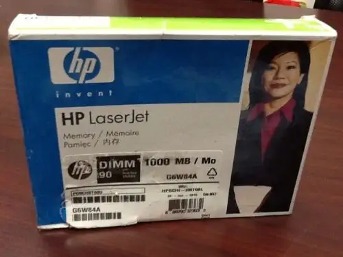 G6W84A Memoria genuina Hp 1 Gb 90-Pin Ddr3 Dimm-Dual In-Line