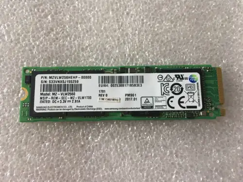 New For Samsung Ssd Pm961 Nvme 256 Solid State Drive Mz-Vlw256