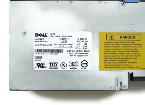 Pwr Supply 900W Atsn 7000245-0000 Cn-086Gnr-15544-4Bb-1432 Rev A02