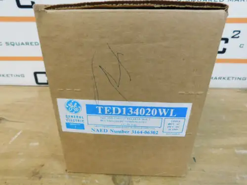 Ge General Electric Ted134020Wl 20 Amp 3 Pole Circuit Breaker Csq