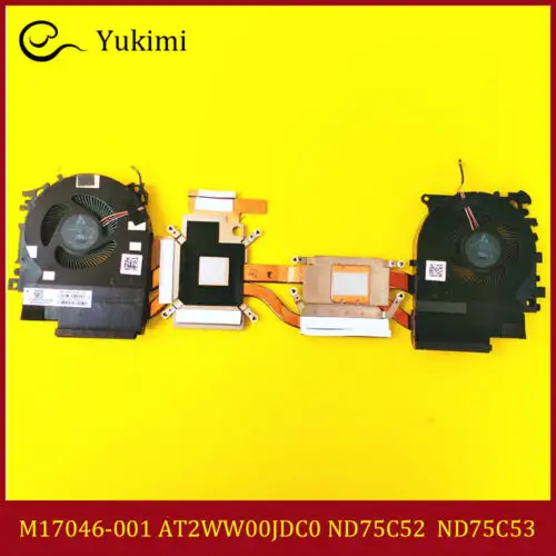 M17046-001 At2Ww00Jdc0 For Hp Zbook Fury 15 G7 Cpu Graphics Heatsink Cooling Fan