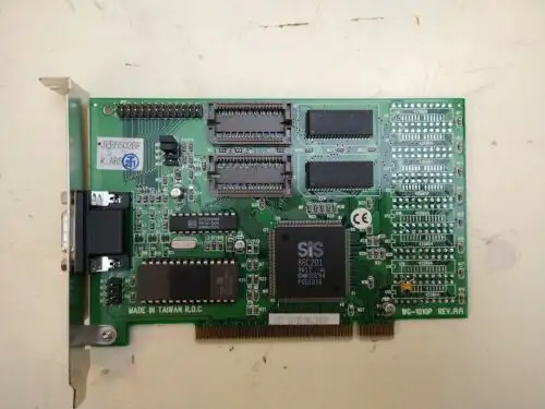 Wg-1010P Wg-10 Sis Pci Video Card 86C201 Excellent