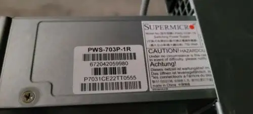Supermicro Pws-703P-1R 750W 819-7 Server Switching Power Supply Psu