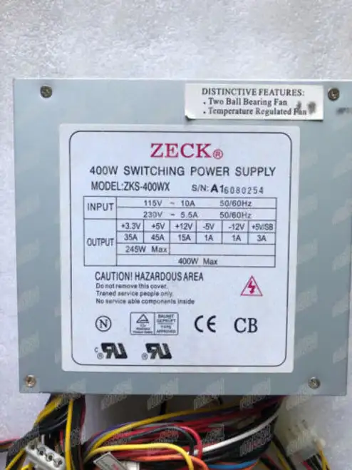 Zks-400Wx Power Supply 115/230V With -5V And -12V Zks-400Wx