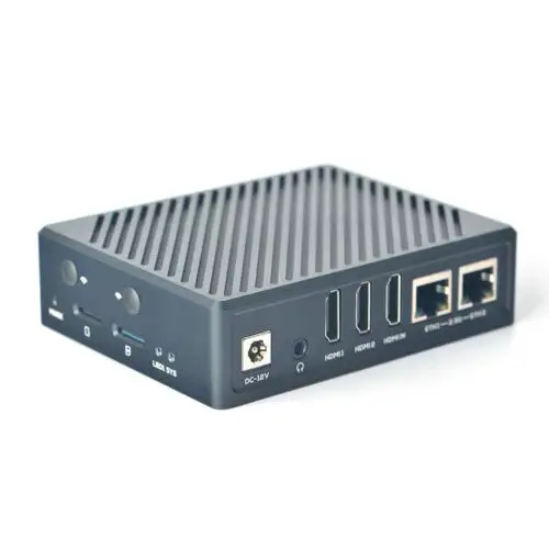 Sbc Rk3588 - Nanopc-T6 With Metal Case - Dual 2.5Gb Lan - M.2