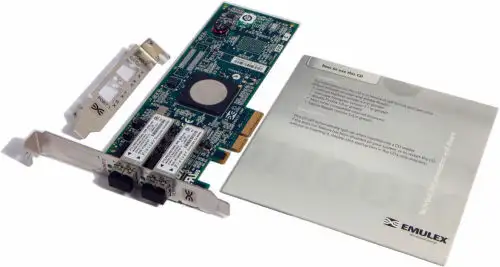 Dell Emulex Lpe11002-M4 4Gb 2P Fc Hba Pcie Card Kj0K5 Fc1120005-01C
