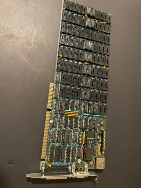 Tecmar Ibm Pc Card Memory W/M3764-15Rs 16450N Chips Socketed Last One