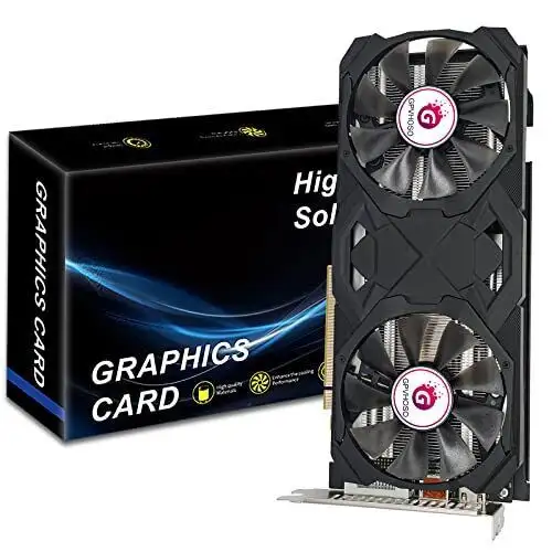 Rx580 8G Graphics Card 8Gb Gddr5 256Bit Graphics Card2048Sp With Dual Fan Coo...