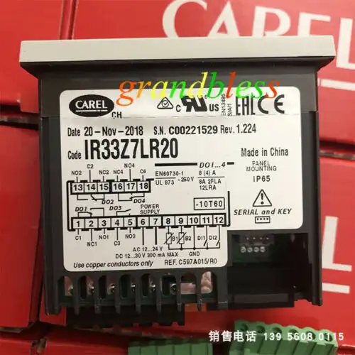 For Carel Ir33Z7Lr2O Chiller Temperature Controller Ir33Z7Lr20