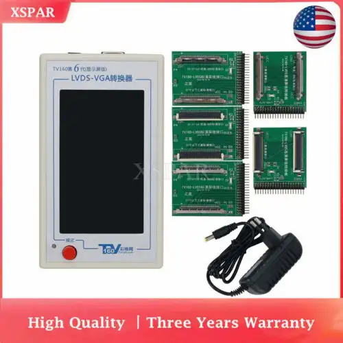 Tv160 6Th Generation Lvds-Vga Converter Lcd Tv Motherboard Tester 4.3 "Screen Us