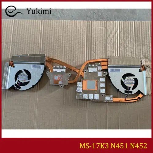 Ms-17K3 N451 N452 For Msi Ge76 11Ug 11Uh Rtx3070 Cpu Gpu Heatsink Cooling Fan