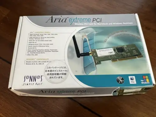 Sonnet Technologies Aria Extreme Pci Card For Powermac Macintosh Computers
