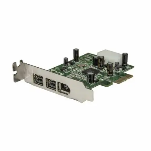Star Tech 3-Port 2B 1A Low Profile Pci Express Firewire Adapter Expansion Card