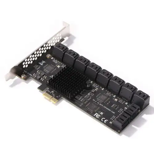 Pci-Express 1X-16X To Sata 3.0 Expansion Card 6 Gbps High Speed 20 Slots