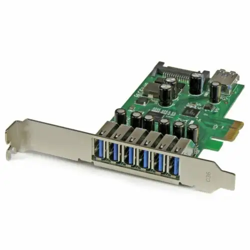 Star Tech Pci Express To 7-Port Usb 3.0 Ports Expansion Adapter Controller Card
