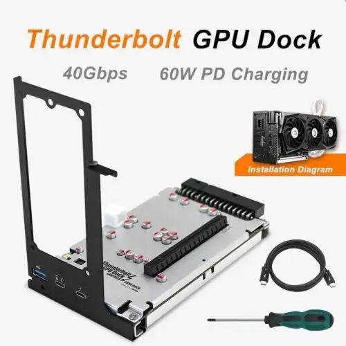 Th3P4G2 Mini Graphics Card Atx / Sfx Bracket Compatible Thunderbolt 3 4 Ports