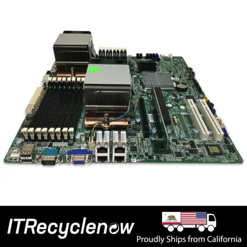 Tyan S8230 Motherboard G34 W/ 2X Amd Opteron Os6128 8Core 2X Heatsink I/O Shield