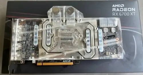 Amd 6700Xt Graphics Card With Waterblock