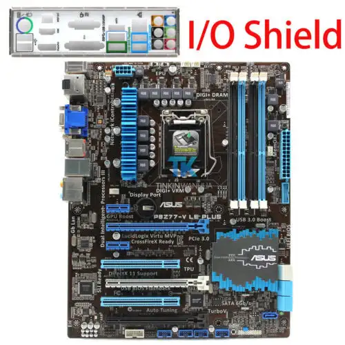Asus P8Z77-V Le Plus Intel Motherboard Lga 1155 Ddr3 I/O Shield Xc