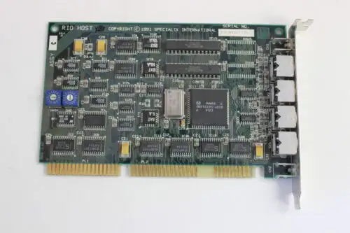 Specialix 02-100001 Rio Host At Isa Adapter With
