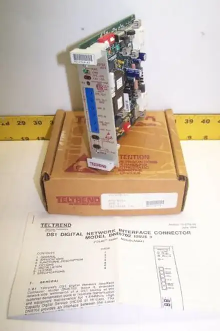New Teltrend Digital Network Interface Connector Model Dni5702 Issue 3