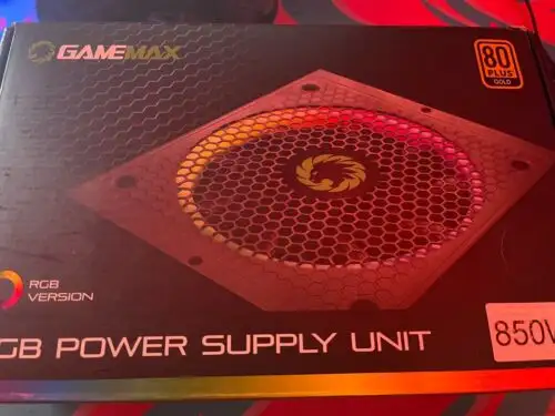 Game Max Rgb-850 850W Modular Power Supply 80 Plus Gold Rgb Version