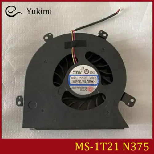 Ms-1T21¬†N375 For¬†Msi Vr One 6Re 7Re Vr 12Vdc 0.65A Laptop Cooling Fan