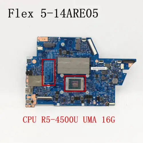 19793-1 Para Lenovo Flex 5-14Are05 Placa Base Cpu R5-4500 Ram 16G Fru 5B20S44391