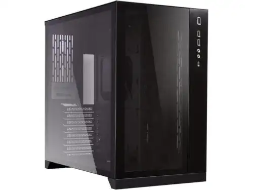 Lian Li Pc-O11 Dynamic Cristal Templado Negro En El Chasis Delantero Y Lateral Izquierdo