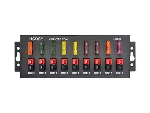 Hcdc 1 In 8 Out 40Amp Connector Power Splitter Distributor Source Strip Module