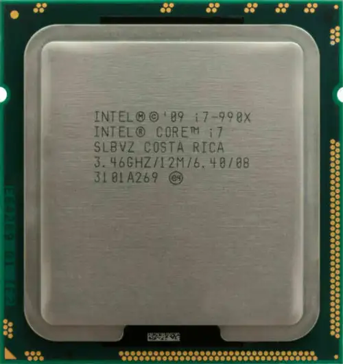 Intel Core I7-990X 3.46Ghz 6 Core 12 Threads Slbvz 12M 6.40Gt/S Cpu Prozessor