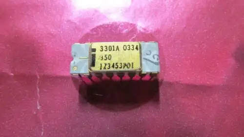 Vintage Intel 3301A/C3301A For Mcs-4/C4004 Ic/Cpu/Processor Gray-Zebra/Gold Lot1