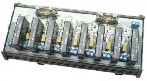 Venturtronic Inc. Kv810 P1+C 8 I/O Moudle Rack Dc-Ac Rev 1.0 W/ 8 Crydom Moac24