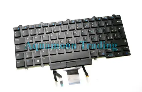 10 Kfhy6 Dell Latitude E7450 E5450 E5470 E7470 Spanish Keyboard Teclado Backlit
